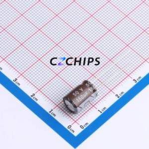 Condensador Electrolítico de Aluminio de Orificio Pasante DHG050M157G120S1AA, D8xL12mm 150uF 20% 50V 760mA-100kHz - Product Image 1