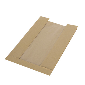 Greaseproof <b>Biodegradable</b> High-End Recyclable Foldable Bread Bag Clear Window Gusset Structure for Certified Bakery Bag Vietnam - Product Image 1