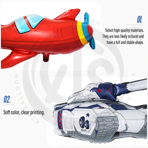 Ensemble de ballons en feuille Mylar BLN : Véhicules spatiaux, Astronaute, Fusée, Ovni, Moto, Voiture de course – Décoration de fête - Product Image 2