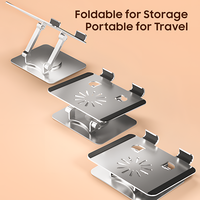 360 support de tablette rotatif support de tablette en métal de bureau pour tablette téléphone portable bureau debout