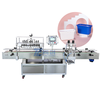 Machine automatique de pressage et de capsulage de couvercle de récipient en plastique de capsule de détergent de blanchisserie à grande vitesse