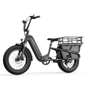 Zerogo K008 potente 500w famiglia elettrica Fat Bike 48v Cargo Ebike con coda lunga e motore posteriore per il trasporto di bambini - Product Image 4