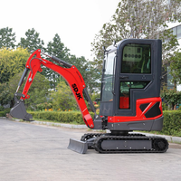 Mini-excavatrice SDJK 2 tonnes, livraison gratuite, prix de gros, fabricant de machines de terrassement CE EPA, excavatrice sur chenilles