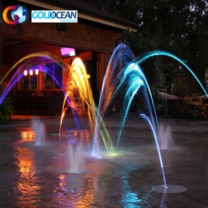 ไฟ LED สีสันสดใสสำหรับสระว่ายน้ำโรงแรม ดีไซน์ฟรี พร้อมระบบน้ำพุกระโดด - Product Image 2