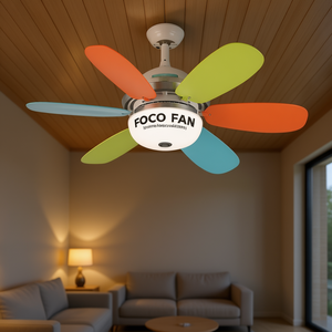 Ventilatore da soffitto Foco Fan da 52 pollici con 6 pale, motore AC e telecomando per uso domestico - Product Image 2