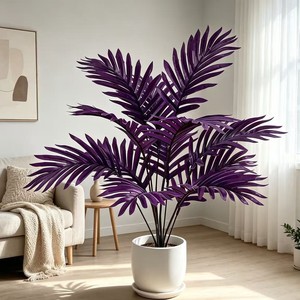 Plante artificielle de palmier Areca en pot, verdure d'intérieur pour la décoration de salon et de maison - Product Image 2