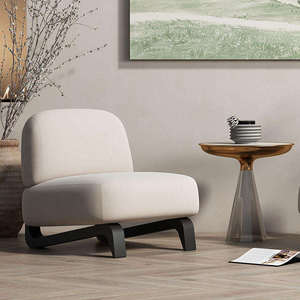Fauteuil design simple et moderne de style nordique, fauteuil de luxe léger pour salon, chambre, appartement, salle à manger, hôtel - Product Image 1