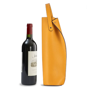 Túi Đựng Chai Rượu Đơn Logo Tùy Chỉnh Túi Đựng Rượu Bằng Da Có Tay Túi Đựng Rượu Xách Tay Làm Quà Tặng Dã Ngoại - Product Image 1
