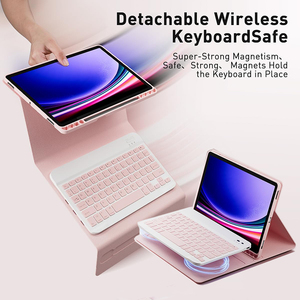 Custodia con Tastiera per <span class=keywords><strong>Samsung</strong></span> Galaxy <span class=keywords><strong>Tab</strong></span> S10 Lite/S10 FE/S9 FE/S9/S8/<span class=keywords><strong>S7</strong></span> da 10,9 e 11 Pollici con Portapenne Integrato e SET Mouse - Product Image 3