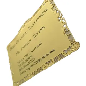 Бесплатная дизайнерская индивидуальная позолоченная металлическая карта NFC tag213/215 чип металлическая благодарственная открытка с принтом дешевая металлическая визитная карточка