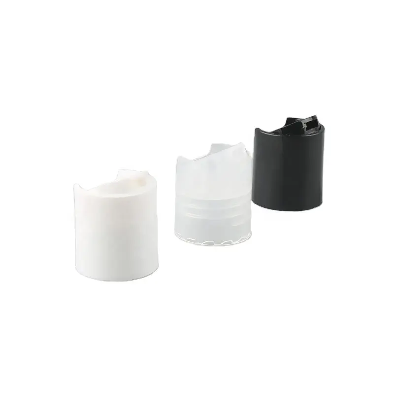 28Mm Zwart Plastic Disc Top Cap Plastic Shampoo Fles Cap 28/410 Disc Top Cap