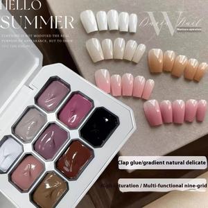 Haute Qualité Neuf-Grille Palette UV Vernis À Ongles Ensemble Professionnel Soak-Off DIY <span class=keywords><strong>Salon</strong></span> Patting Gel Designer Français LED Peinture Gel - Product Image 4