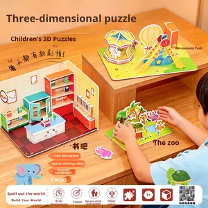 <span class=keywords><strong>Bloques</strong></span> <span class=keywords><strong>de</strong></span> Construcción <span class=keywords><strong>de</strong></span> Papel 3D, Kit <span class=keywords><strong>de</strong></span> Casa, Rompecabezas <span class=keywords><strong>de</strong></span> Arquitectura, Juguete Educativo STEM <span class=keywords><strong>para</strong></span> Mayores <span class=keywords><strong>de</strong></span> 14 Años, Juego Creativo y Aprendizaje - Product Image 4