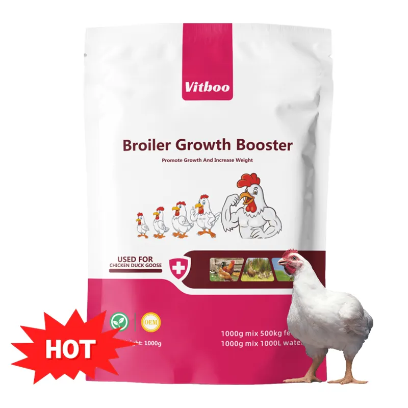 OEM Marque privée Poussin de chair promouvoir la croissance additifs alimentaires Booster de croissance pour poulets de chair Pigeons pour volaille Promoteur de croissance alimentaire ODM