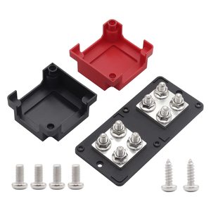 Barre omnibus solaire en cuivre 400A 48V, 8 bornes 3/8” (M10), certifiée RoHS et CE, blocs de distribution d'énergie électrique pour bateaux et applications automobiles - Product Image 2