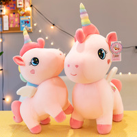 Peluches mignon moelleux arc-en-ciel licorne en gros animaux en peluche jouets réconfortants bébé en peluche licorne jouets pour enfants jouets