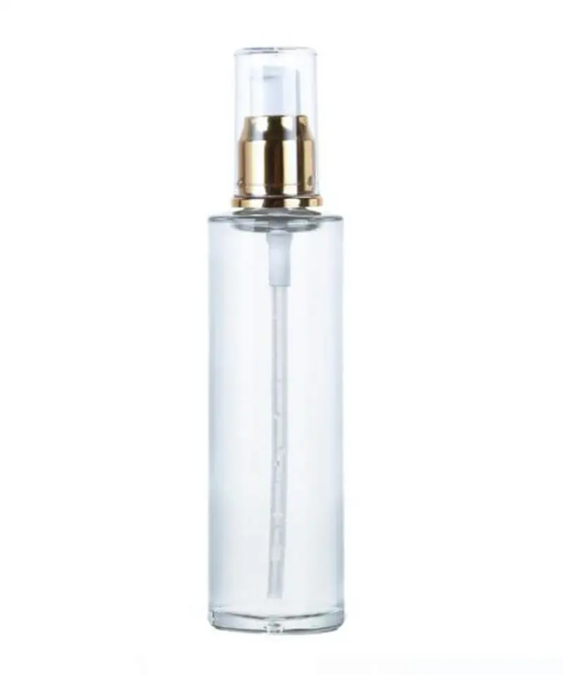 ポンプガラススプレーボトル付き4オンス30ml透明つや消し消臭ガラスローションボトルを製造
