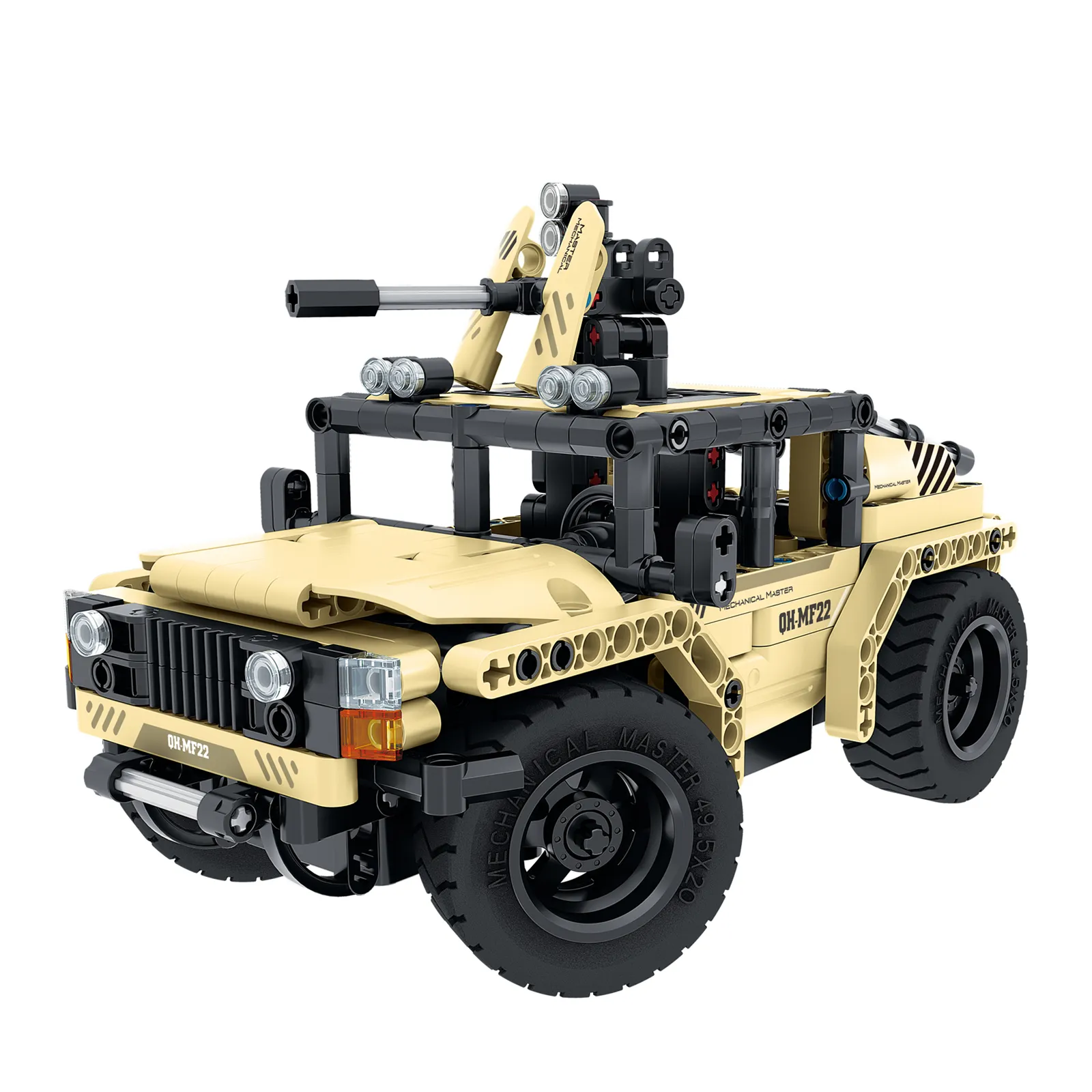 Новое поступление, 2 в 1, Радиоуправляемый армейский танк, модель блока, 370 шт., военный внедорожник, Детский конструктор, креативные строительные блоки, игрушка