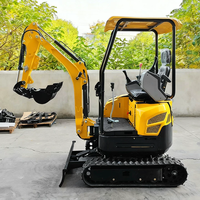 Mini-excavatrice sur chenilles de 1,5 tonne, livraison gratuite, certifiée CE EPA Euro 5, moteur diesel hydraulique, petite excavatrice