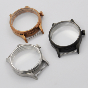 Boîtier en acier inoxydable de 42 mm pour montre à remontage manuel, compatible avec les mouvements des séries <span class=keywords><strong>ETA</strong></span> <span class=keywords><strong>6497</strong></span>/6498 et Seagull ST3600/ST3620 - Product Image 2