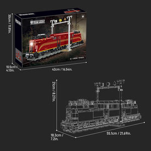 1444 ชิ้น ชุดตัวต่อรถไฟฟ้า ดีไซน์แบบโมดูลาร์ ไฟ LED ของเล่น STEAM ของตกแต่งบ้าน ของขวัญสำหรับเด็ก - Product Image 6