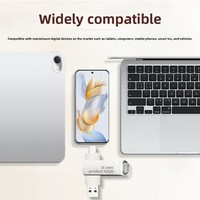 Nouvelle clé USB en métal Type-C compatible Android 256 Go haute capacité double usage pour téléphones et ordinateurs, logo personnalisable, garantie 1 an