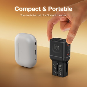 Wontravel Mini <span class=keywords><strong>Pocket</strong></span> trên toàn thế giới phổ Travel Adapter 65W PPS USB Adapter sạc cho gia đình và du lịch - Product Image 4