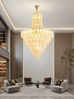 Lustre moderne en cristal de grande taille, métal doré, luminaire rond E27, lampe de plafond pour salle à manger, salon
