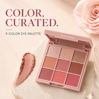 Palette de fards à paupières neuf couleurs, marque privée, waterproof, longue tenue, maquillage pour fêtes, cosmétique pour usage quotidien et événements