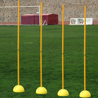 Poteaux de slalom sportifs pour examen d'entrée au collège, poteaux d'obstacles détachables de type assemblé, poteaux de signalisation, entraînement de football