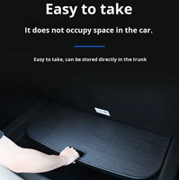Table de pique-nique portable Tesla Model Y avec 2 chaises, pliable, pour les voyages en voiture, la plage et les sorties en plein air