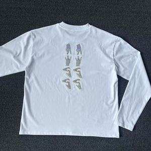 <span class=keywords><strong>T</strong></span>-shirt Oversize Premium Personalizzata da Uomo in Stile Streetwear, 100% Cotone Pesante, Manica Lunga con Spalle Scese - Product Image 2