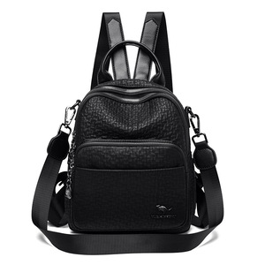 Women <b>Backpack</b> Fashion Design High Quality <b>Leather</b> Female School Bag Multifunction <b>Large</b> Capacity Travel <b>Backpacks</b> - Product Image 1