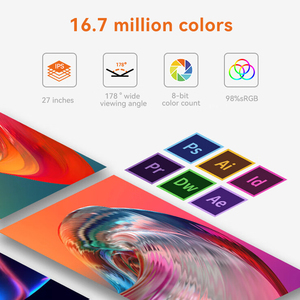 Giá Thấp 23 27 Inch Cong Chơi Game Màn Hình 75-165Hz Với 1K-2K RGB Thanh Ánh Sáng Máy Tính Hiển Thị - Product Image 5