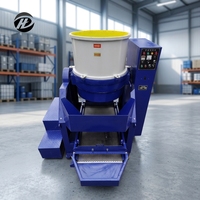 Machine de polissage à vortex haute vitesse Hengda 230L avec moteur pour accessoires de quincaillerie, finition de surface miroir (acier)