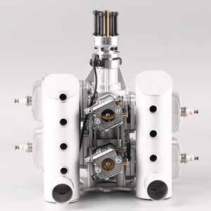 DLE120-T4 Fixed Wing <b>Gasoline</b> 120CC Displacement Model Aircraft Engine, Four Cylinder Two-Stroke Aviation Naturally Air-Cooled - Product Image 2