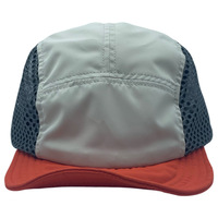 Gorra de 5 Paneles Personalizada al por Mayor con Logotipo, Ligera, Impermeable, Transpirable, de Secado Rápido, de Nailon y Poliéster, de Perfil Bajo para Marcas, al por Mayor