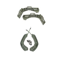 Accessoires de rail latéral pour casque pare-balles en plastique, matériau PA66, type MICH/PASGT/ACH, noir/vert/gris