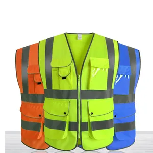 Personalized OEM & ODM service workers hi vis vest in stock most popular design work wear hi vis vest