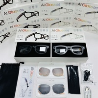 Gafas Inteligentes AIMB-G2 con Cámara de 8MP, Grabación de Video Local, Traducción IA en Tiempo Real para Llamadas, Foto Remota y Asistente de Voz