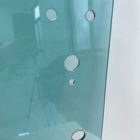 Verre de remplacement trempé pour vitre de porte avant T344818 compatible avec le chargeur compact John Deere 318E, pièces détachées pour engins de construction