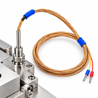 Termokopel probe ultra-halus tipe K, probe tahan suhu tinggi, sensor suhu termokopel ultra-halus tipe T dan tipe J