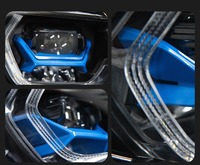 Phares HETOP X5 E70 2007-2013, mise à niveau bicolore jaune et blanc, style lentille laser, accessoires de phares LED DRL pour BMW