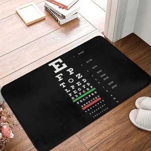 <span class=keywords><strong>Tappeto</strong></span> d'ingresso con motivo Snellen Eye Chart <span class=keywords><strong>per</strong></span> ottici, optometristi, cucina, bagno, garage, esterno - Product Image 1
