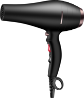 Sèche-cheveux électrique professionnel haute puissance 1800W avec moteur DC, pliable, avec embout concentrateur, pour salon, maison, hôtel