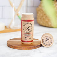 Conception personnalisée biodégradable 0.3 0.5 1oz carton kraft baume à lèvres déodorant bâton conteneur emballage push up tube de papier
