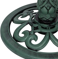 Fontaine à oiseaux moderne à 3 niveaux en métal pour l'extérieur, les jardins, les patios, les cours, les terrasses, pour canaris, pigeons, perroquets, cailles, perruches