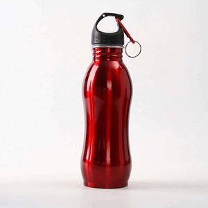 Botella de Agua de Acero Inoxidable Roja, Aislada al Vacío de Doble Pared, para Viajes y Actividades al Aire Libre, con Tapa - Product Image 1