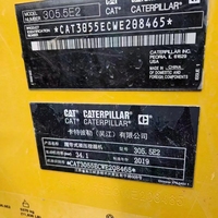 Mini-excavatrice Caterpillar 305.5 à faible nombre d'heures de fonctionnement, exportation Chine, excavatrice hydraulique reconditionnée 303.5 306 307