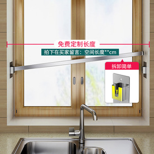 Stainless Steel Wall Mounted Dish Rack Kitchen Window Sill Storage Drainer Minimalist Design 304 Steel Hanging Rack - Product Image 4